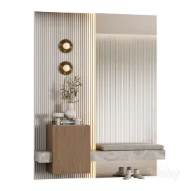 Entrance hall modular in modern style minimalism